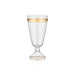 VASE W/STAND DALIA GOLD