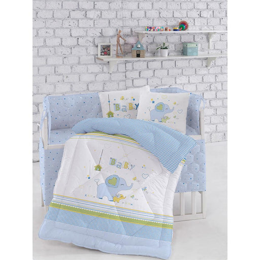 4PCS Baby Set with Blanket Happy Blue