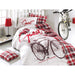 3pcs Single Duvet Cover 160*220 Freedom Red