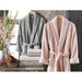 6pcs Jacguard Bathrobe Set  Melanie (Pink - Grey)