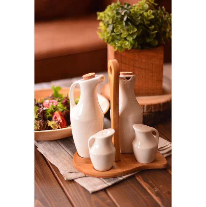 Tile - 5 Pcs Kitchen Cruet Set