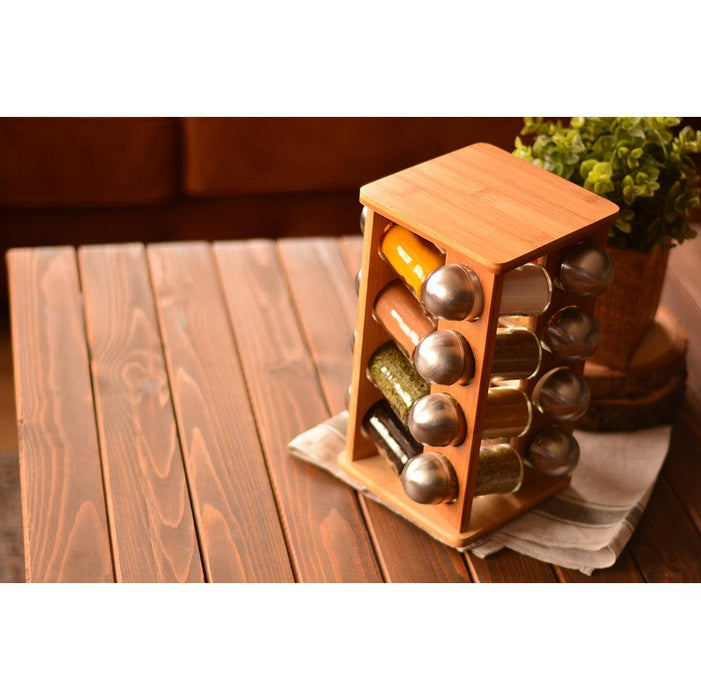 Resital - Rotating Spice Rack with 16 Bottles