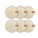 Koza - 6Pcs. Coaster Cream