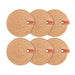 Koza - 6Pcs. Coaster Beige