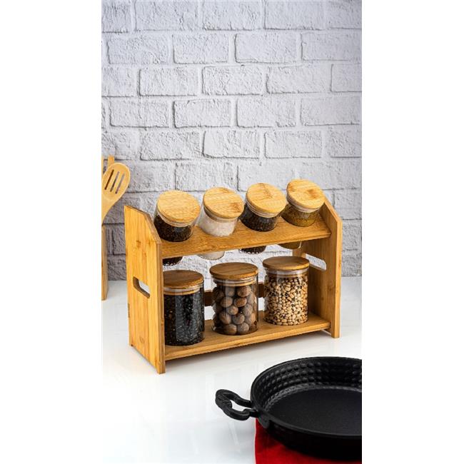 Tier - 8 Pcs 2 Tiers Spice Rack