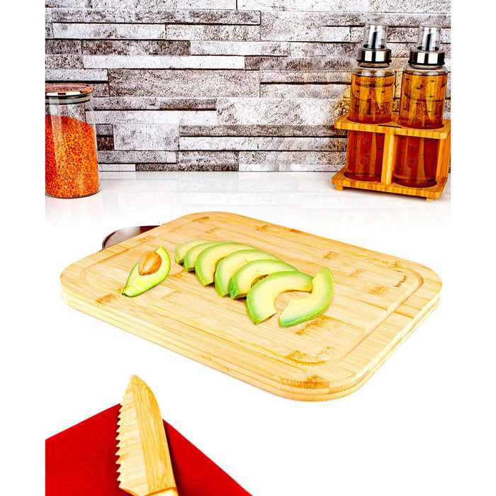 Zoe - Cutting Board with Steel Handle