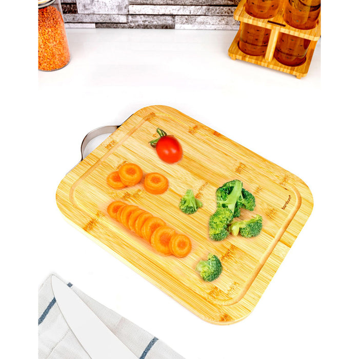 Zoe - Cutting Board with Steel Handle