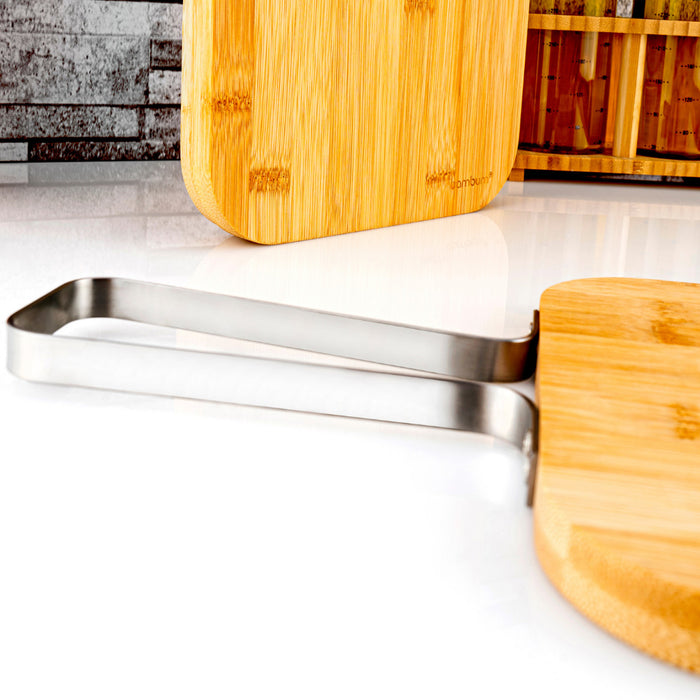 Zoe - Cutting Board with Steel Handle Large