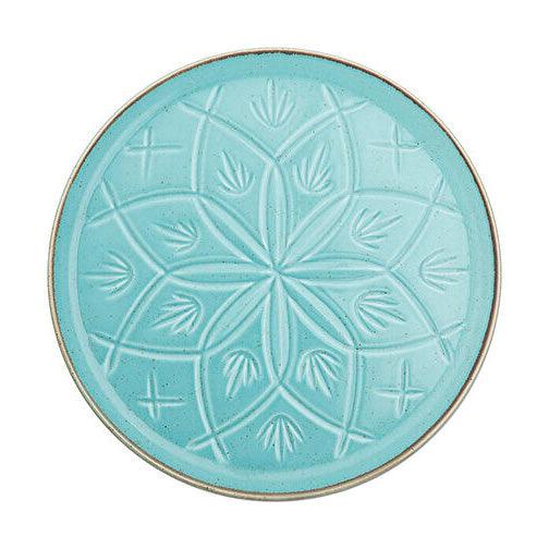 TURQUOISE FLAT PLATE 21CM