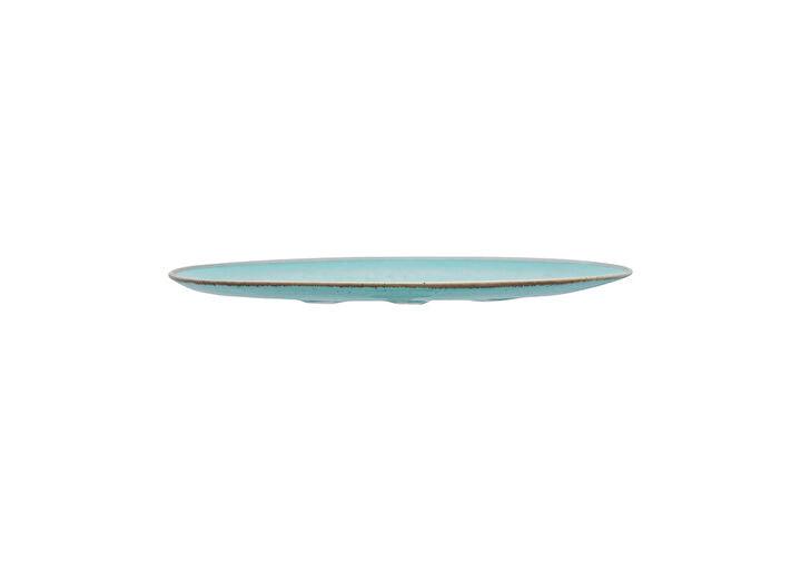 TURQUOISE FLAT PLATE 21CM