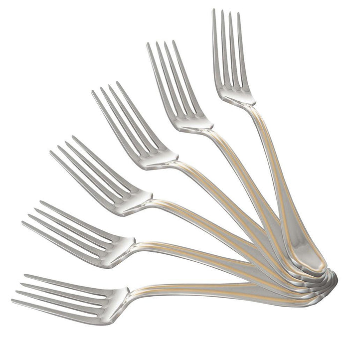 Florence Gold Decorated Table 6-Fork