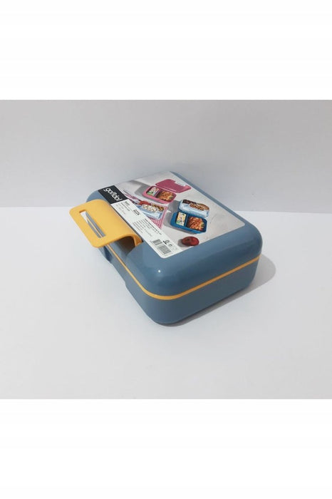 Tasty Lunch Box with fork and spoon