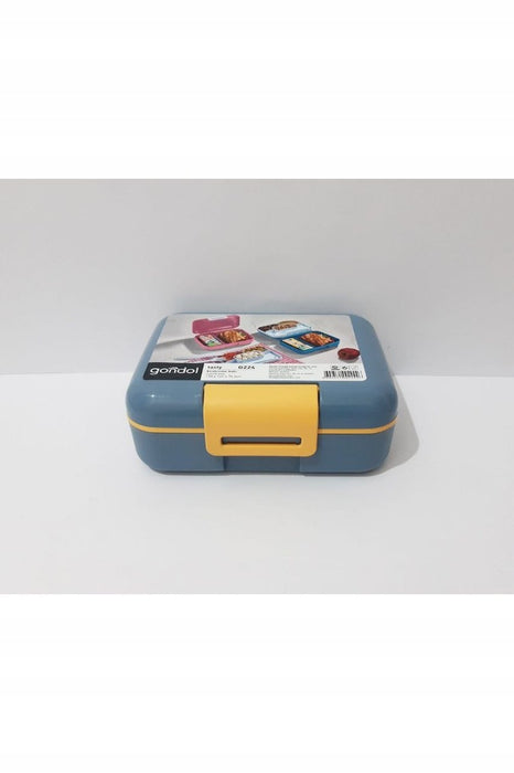 Tasty Lunch Box with fork and spoon