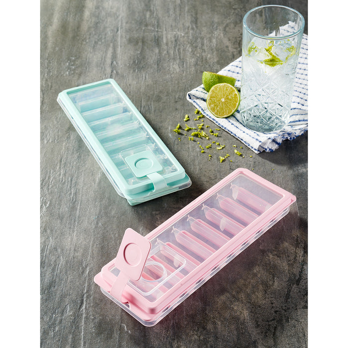 Cool & Tight Non-Stick Icecube Tray with Lid Stick Shape   (95*270*38 mm)