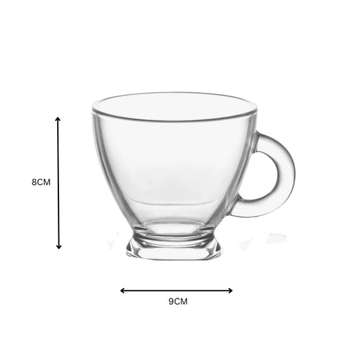 MUG GLASS SET ROMA 12PC