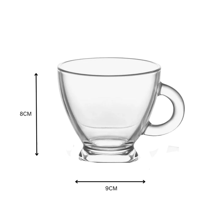 MUG GLASS SET ROMA 12PC
