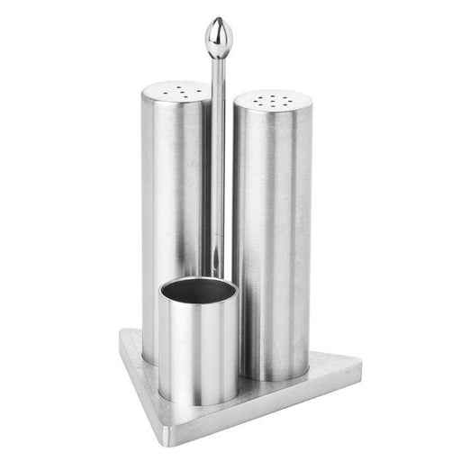 SALT and PEPPER SET 3 PCS W/ STAND