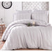 4pcs Single Duvet Cover 160*220 SATIN Waffle Grey