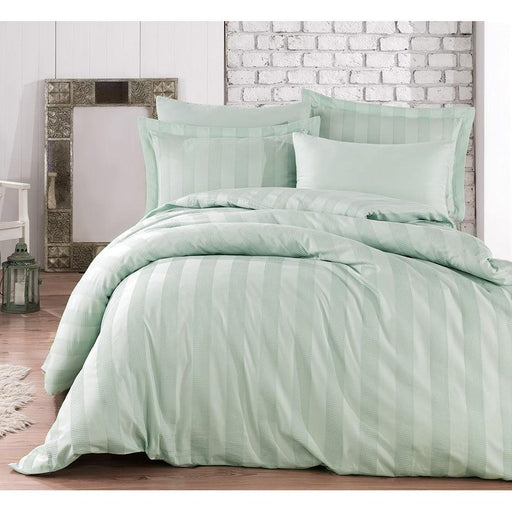 4pcs Double Duvet Cover 200*220 Waffle Green