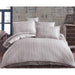 4pcs Single Duvet Cover 160*220 SATIN Ekose Stone