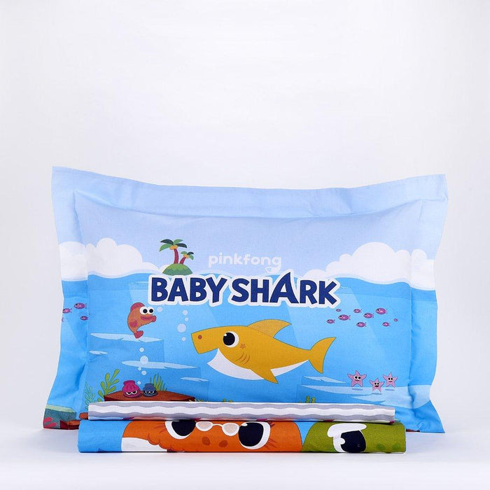 3pcs Single Duvet Cover 160*220  baby shark