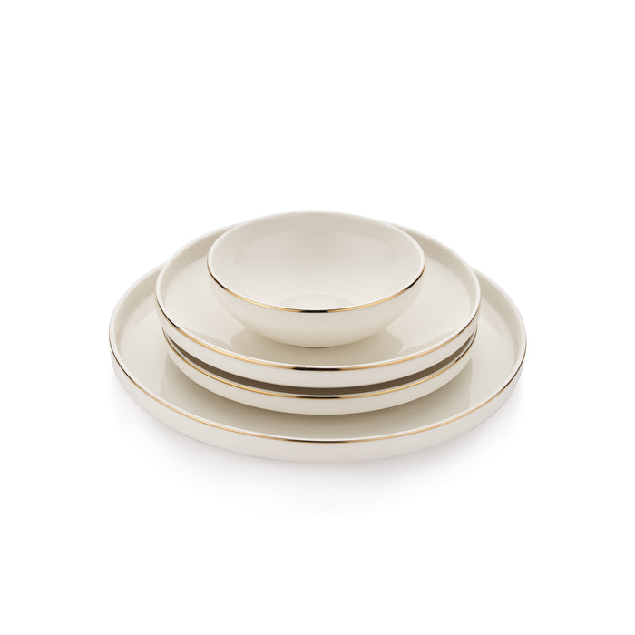 SCHAFER ADEL GOLD DINNER SET - 56 PCS.-GOLD