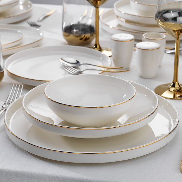SCHAFER ADEL GOLD DINNER SET - 56 PCS.-GOLD