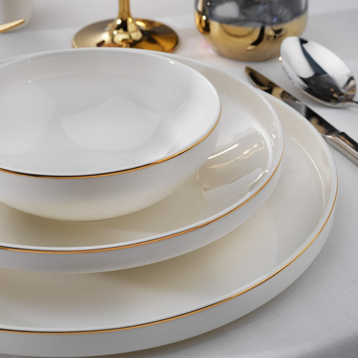 SCHAFER ADEL GOLD DINNER SET - 56 PCS.-GOLD