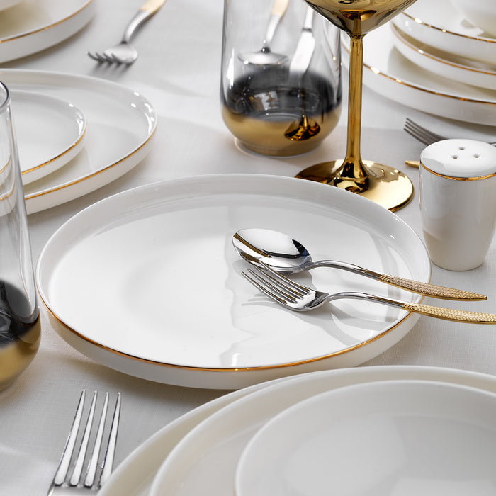 SCHAFER ADEL GOLD DINNER SET - 56 PCS.-GOLD
