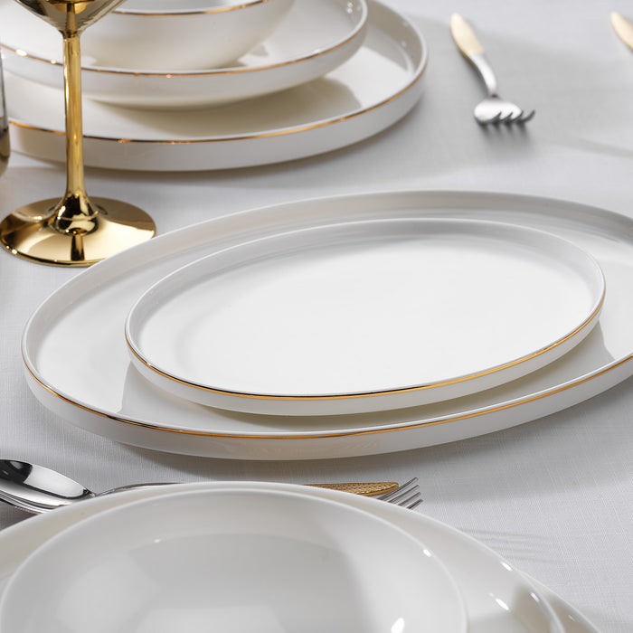 SCHAFER ADEL GOLD DINNER SET - 56 PCS.-GOLD
