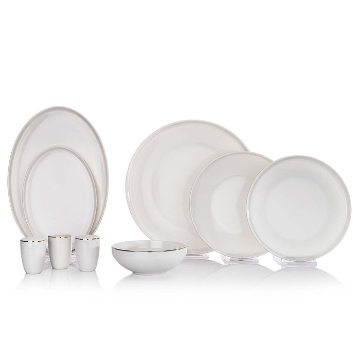 SCHAFER ADEL GOLD DINNER SET - 56 PCS.-GOLD