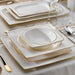 GLAMOR PURE  DINNER SET-60 PCS-GOLD