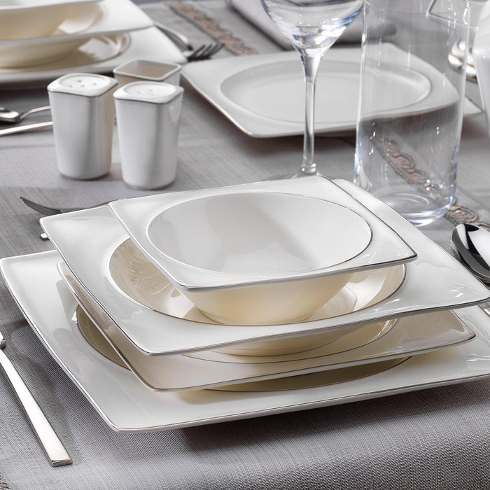 GLAMOR PURE DINNER SET-60 PCS-PLATIN