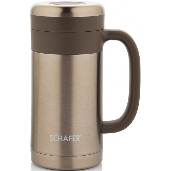 SCHAFER IRON MAN CUP THERMOS -450 ML.-GOLD