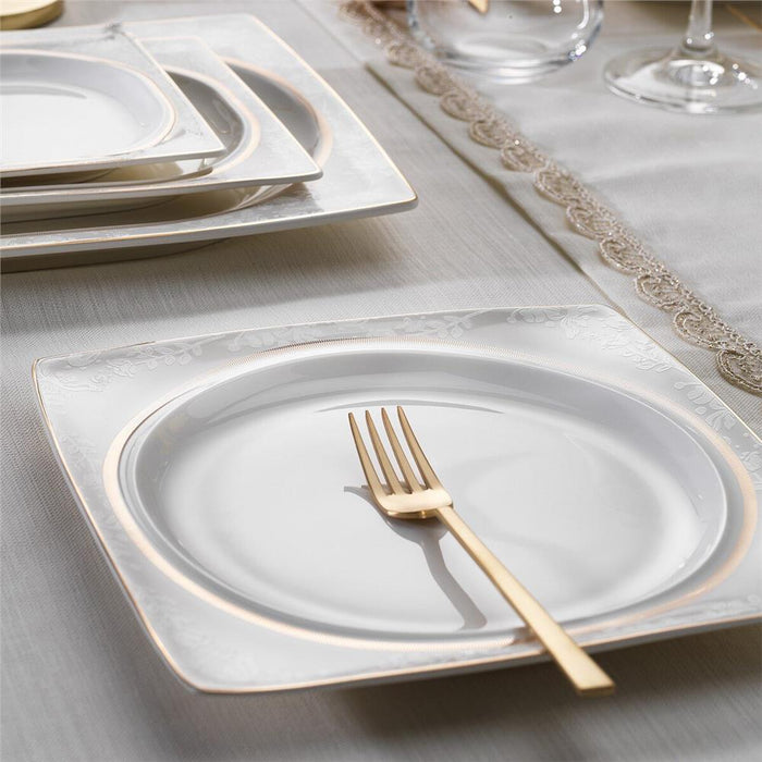 SCHAFER GLAMOR ELEGANT DINNER SET-60 PCS-WHITE