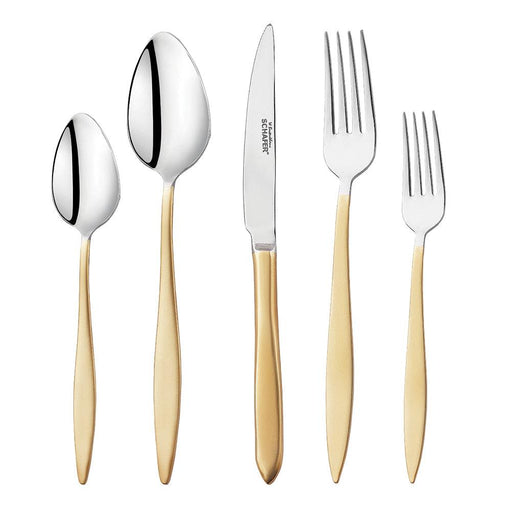 GOLDISH CUTLERY SET -72 PCS.-MATTE GOLD-XXX05