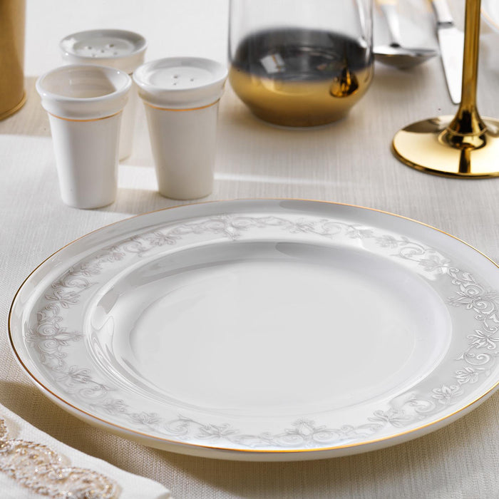 SCHAFER QUEEN NATTY BONE DINNER SET -60 PCSD-GOLD