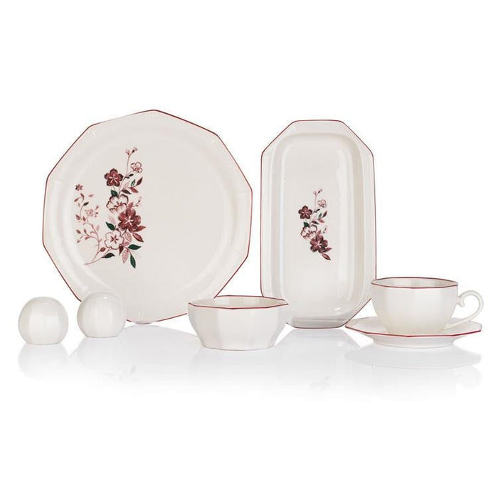 Schafer Swanky Breakfast Set-32 Pieces-Red01