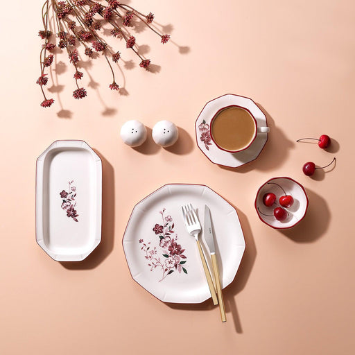 Swanky Breakfast Set-32 Pieces-Red01