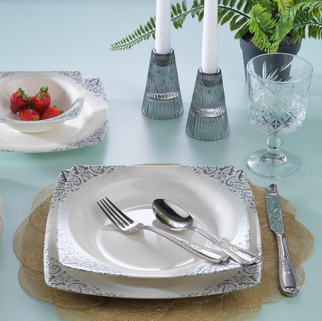 Schafer Earth 24-Piece Dinner Set for 6 People