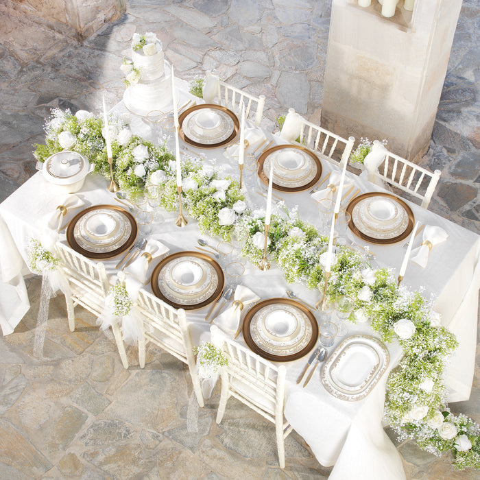 Schafer Tilsim Bloomfest Dinnerware 60 Pieces-Gold