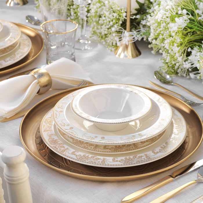 Schafer Tilsim Bloomfest Dinnerware 60 Pieces-Gold