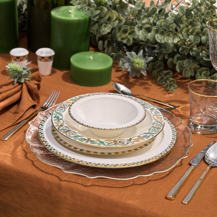 Schafer Tilsim Jade Dinnerware Set 60 Pieces - Green
