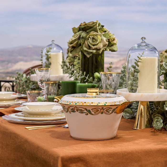 Schafer Tilsim Jade Dinnerware Set 60 Pieces - Green