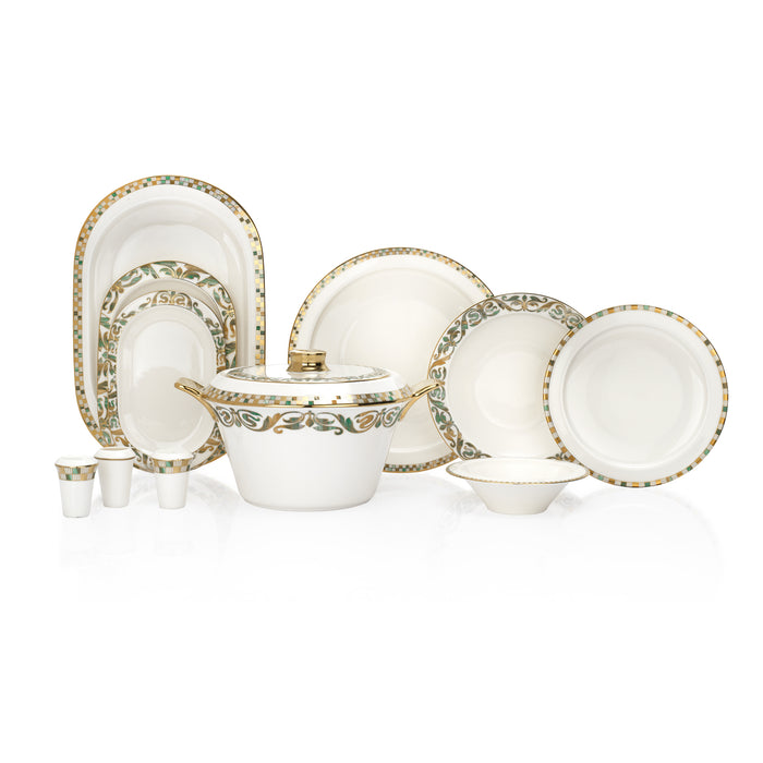 Schafer Tilsim Jade Dinnerware Set 60 Pieces - Green