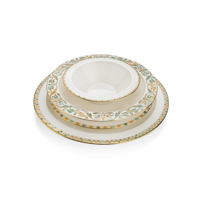 Schafer Tilsim Jade Dinnerware Set 60 Pieces - Green