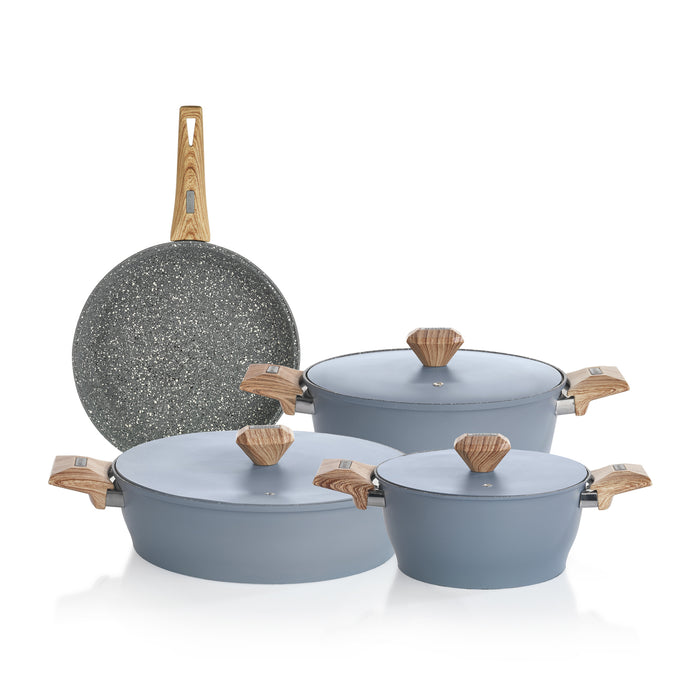 Schafer Toscana Cast Cookware Set 7 Pcs-Blue