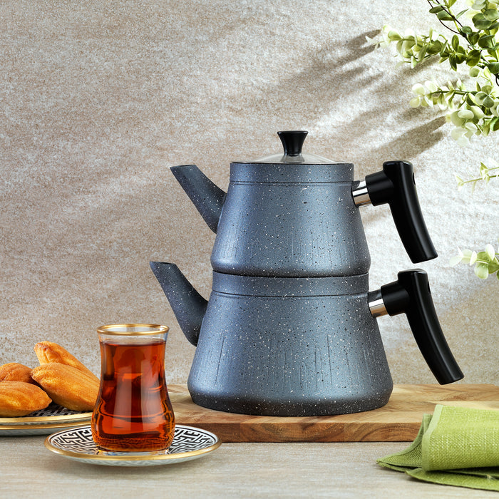 Schafer Solea Y.Y. Teapot Set 3 Pieces-Grey