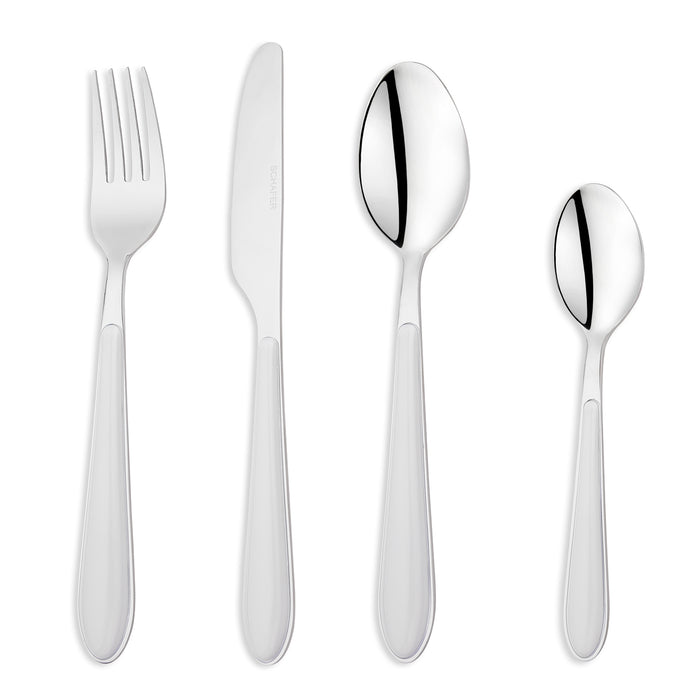 Schafer Mona 24 Pieces Cutlery Set-White