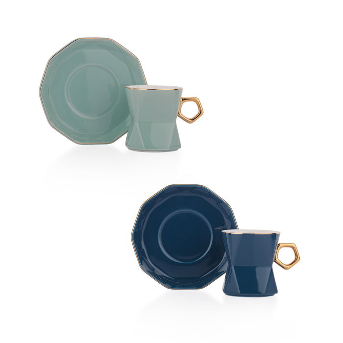 Schafer Vogue 6 Person Coffee Cup Set 12 Pieces-Assortment03